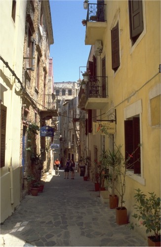 Narrow street in Chania